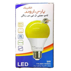 لامپ ال ای دی رنگی زرد پارس